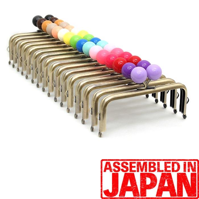 12.5cm あめ玉(2cm) アンティークゴールド 角型 差し込み タイプ