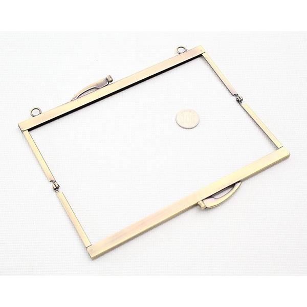 2122【A〜B級品】 がま口 口金 20cm（カン有り/無し） 浮足