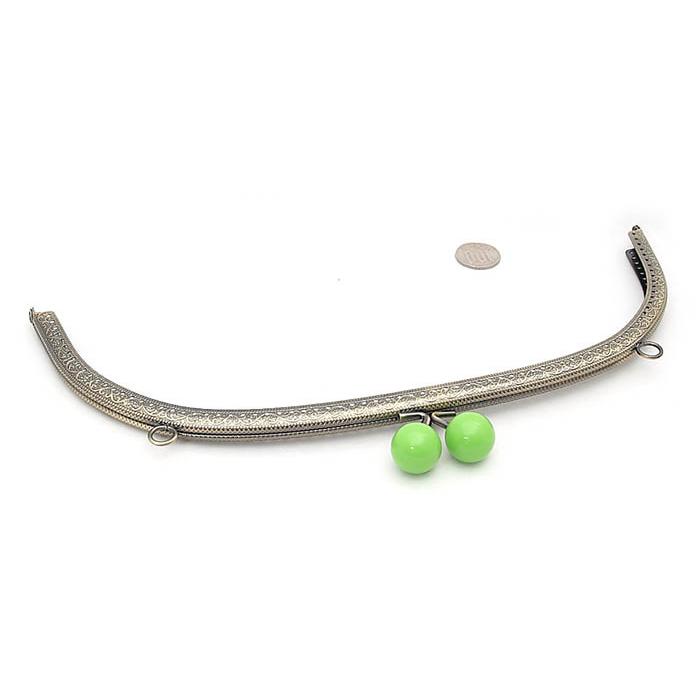 144 がま口 口金 30cm あめ玉（2cm） くし型 縫い付けタイプ