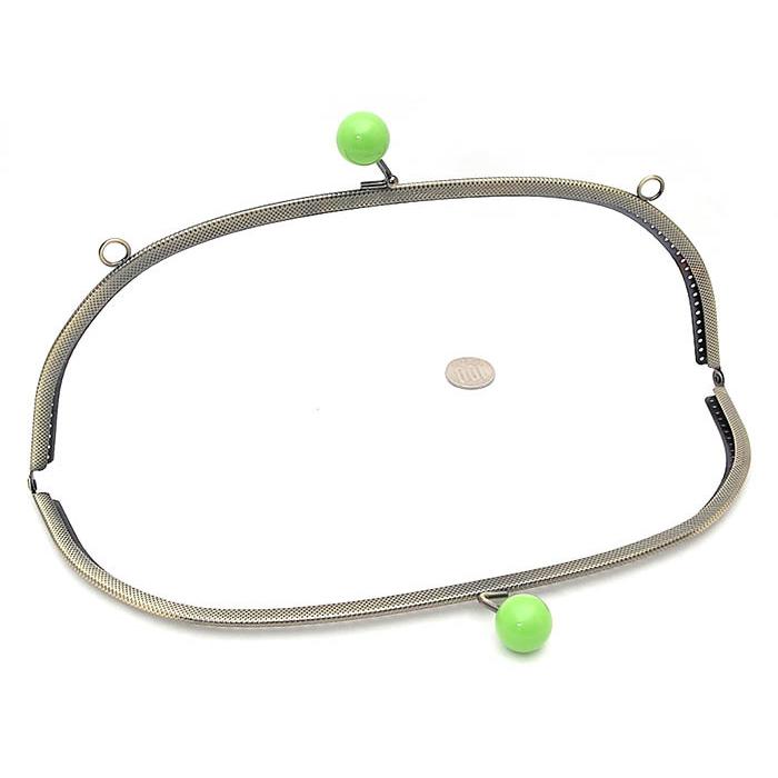 144 がま口 口金 30cm あめ玉（2cm） くし型 縫い付けタイプ