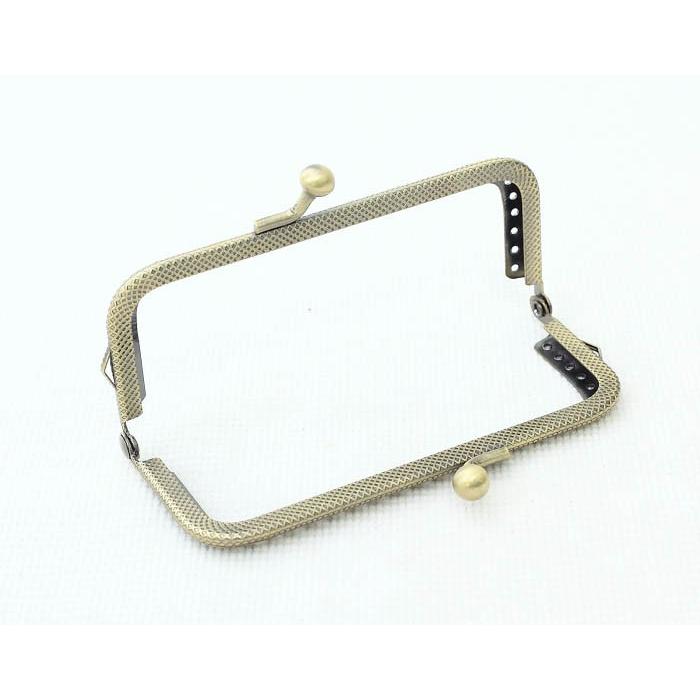 115【全2色】がま口口金 10.5cm 角型 縫い付けタイプ ハンドメイド