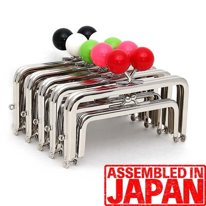 親子 がま口 口金 12cm 20mm あめ玉 シルバー 角型 手芸 パーツ 金具