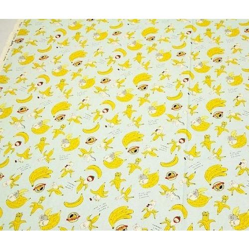 綿麻キャンバス Kts 6496 バナナ猫 にゃんこ コットンこばやし 綿麻 コットン ハーフリネン手芸 布 ハンドメイド 生地 ネコ エコバッグ 夢モール 通販 Yahoo ショッピング