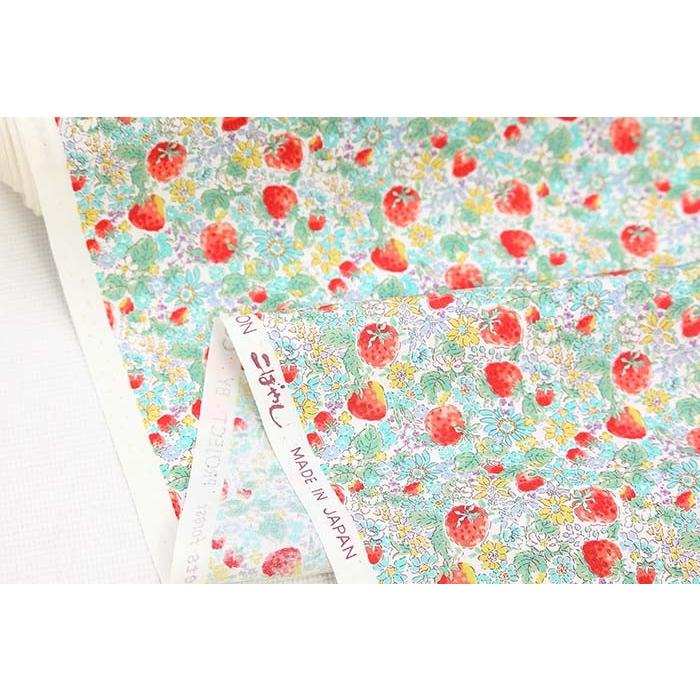ブロード Kts 6025 全2色 イチゴと花 コットンこばやし メール便可 50cm ハンドメイド 手芸 生地 いちご 花柄 苺 布 夢モール 通販 Yahoo ショッピング
