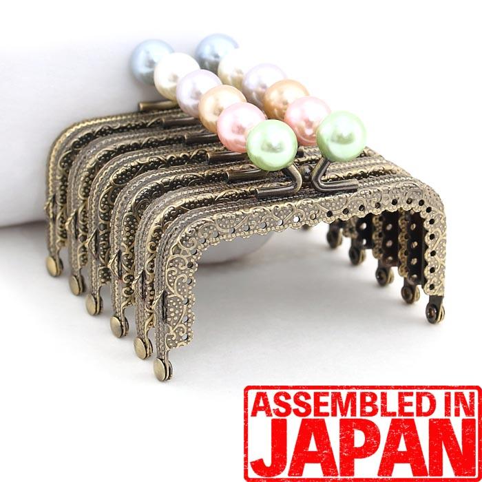 帯バッグパール口金 帯バッグパール口金 楽天市場】【パール風 玉付き】 がま口 口金 8.5cm