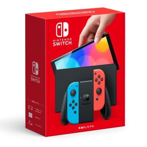 【新品/代引対応/ラッピング対応可】任天堂 Nintendo Switch 有機ELモデル 本体 Joy-Con(L)ネオンブルー/(R)ネオンレッド HEG-S-KABAA [量販店印なし]｜game-paani