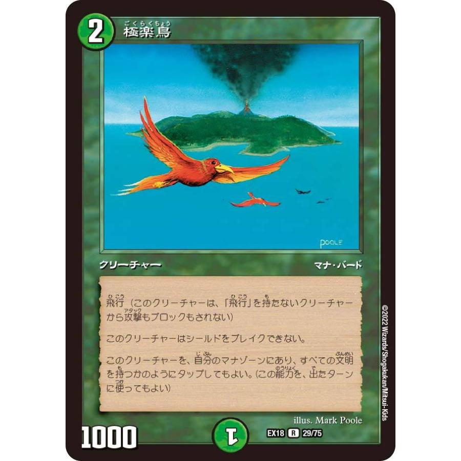 デュエル・マスターズ 極楽鳥 R自然 EX18 29/75 : GAME38JAPAN デュエル・マスターズ 極楽鳥 R自然 EX18 29/75 : GAME38JAPAN