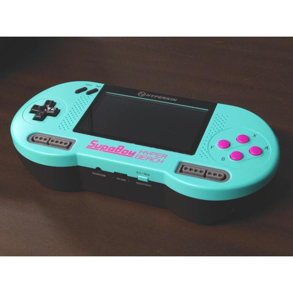 SFC SNES ポータブル互換機 スパボーイ ハイパービーチカラー Hyperkin 