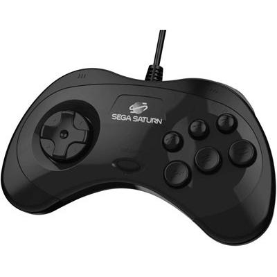 セガサターン セガ公認 Sega Saturn ゲームパッド コントローラー Usb Controller 8 Button Arcade Pad Black For Pc Mac Steam Switch Gameexpress 通販 Yahoo ショッピング