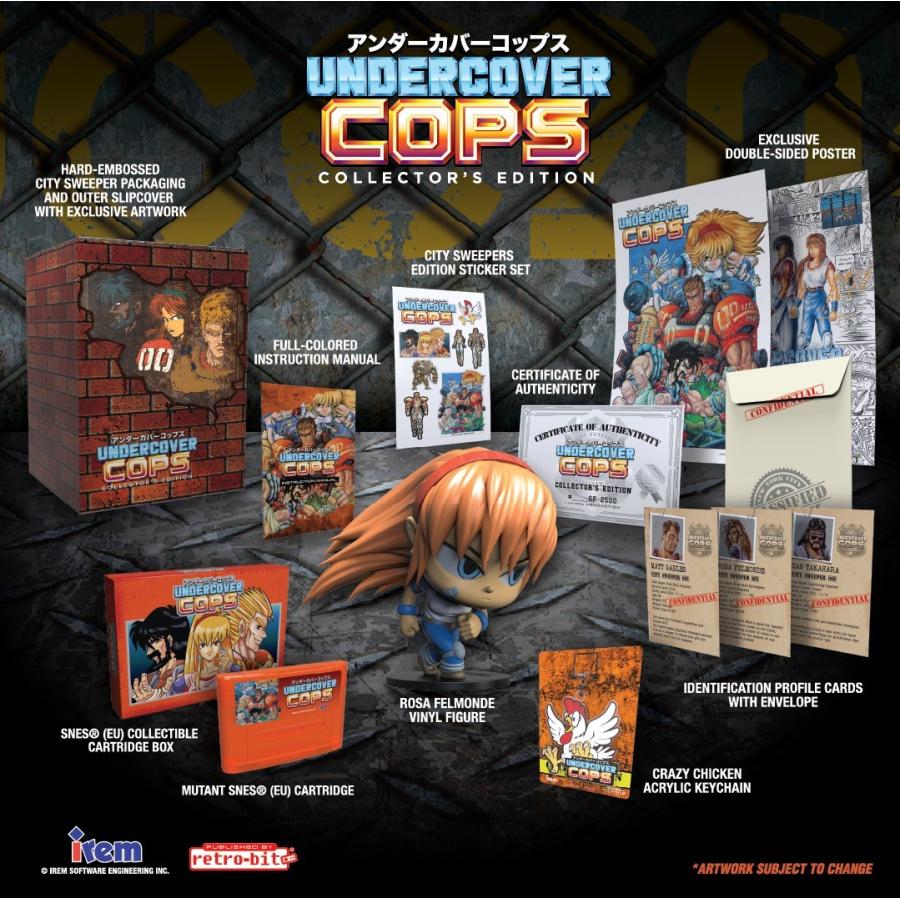 スーパーファミコン 日本 互換機に対応 アンダーカバーコップス Undercover Cops Collector 039 S コレクターズエディション Edition ゲームソフト