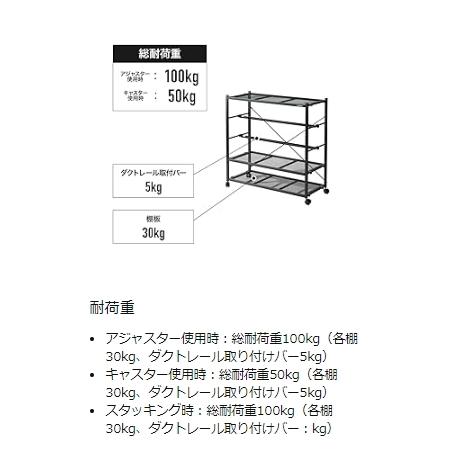 ビザールプランツラック LPR-800-BK キャスター付き 植物育成ライト 植物用サーキュレーター 取り付け可能 植物棚 多肉棚 観葉植物 ラック おしゃれ_13