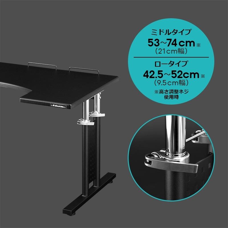 Bauhutte(バウヒュッテ) コックピットデスク2「ミドル」 ブラック Amazon.co.jp: Bauhutte(バウヒュッテ) コックピットデスク2「ミドル