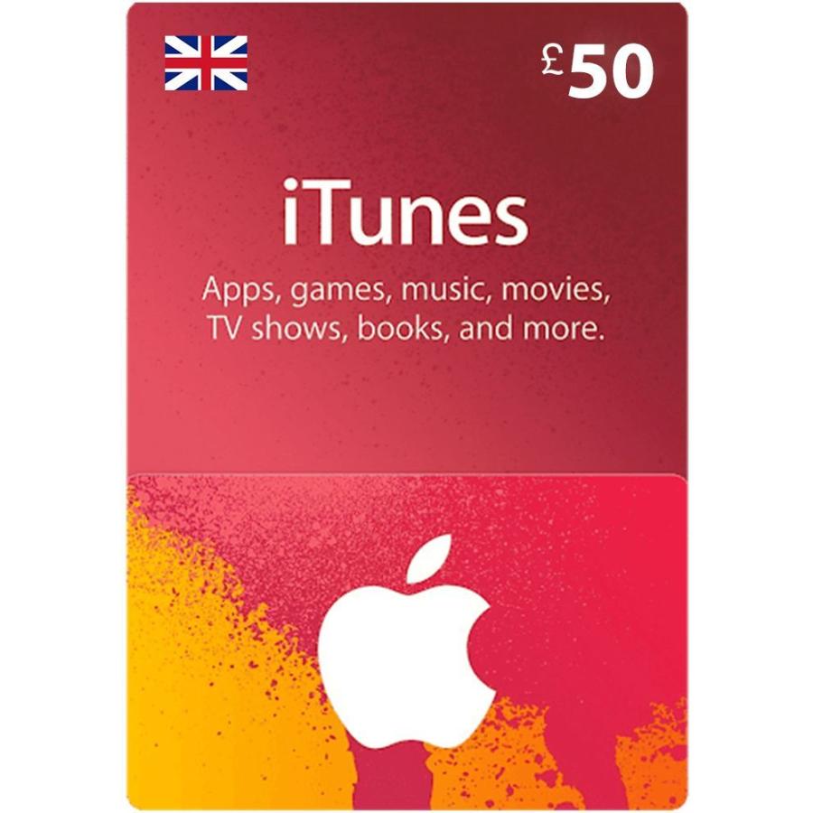 【UK/イギリス】iTunes Gift Card £50 / アイチューンズ ギフトカード 50ポンド iTunesUK50