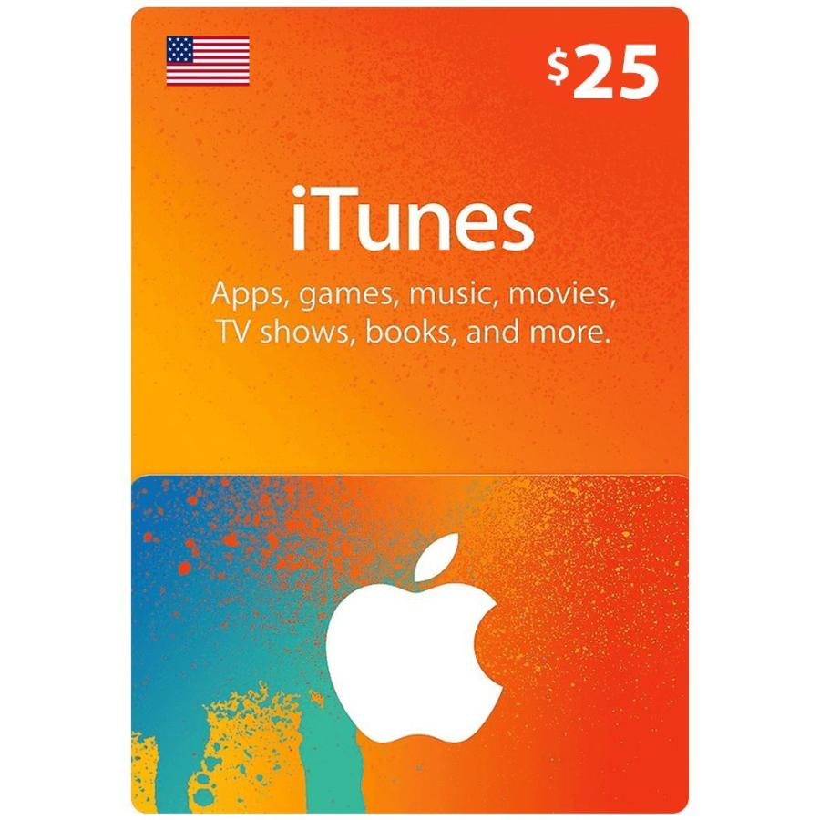 代引き手数料無料 2021公式店舗 iTunes Gift Card $25 アイチューンズ ギフトカード 25ドル marianitu.net marianitu.net