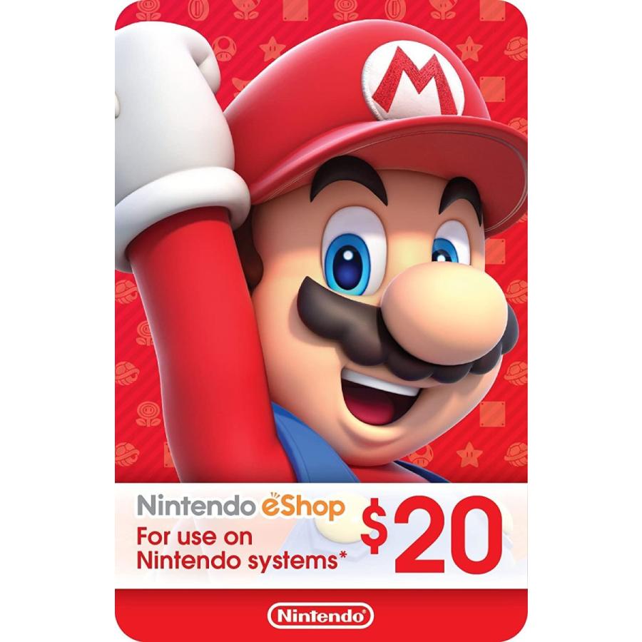 【北米版】Nintendo eshop Card $20 / ニンテンドー eショップ カード 20ドル｜gamers-world-choice