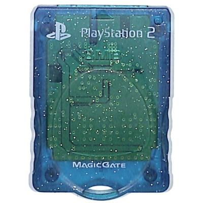 PS2 メモリーカード【8MB】 MAJICGATE KOTOBUKI製 （クリアブルー