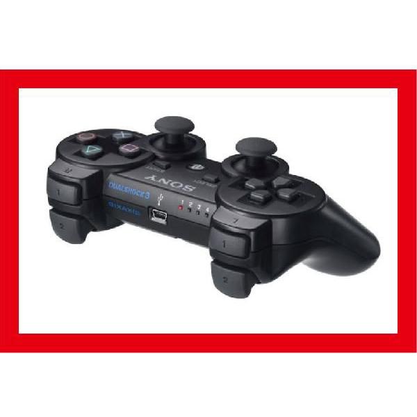 【新品】PS3ワイヤレスコントローラDUALSHOCK3（ブラック）[デュアルショック3]★新品ですが外パッケージに少し傷み汚れ等や販促タグが