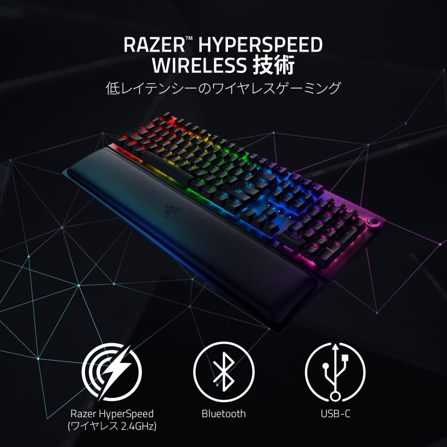 Razer レイザー Blackwidow V3 Pro JP Yellow Switch ワイヤレス