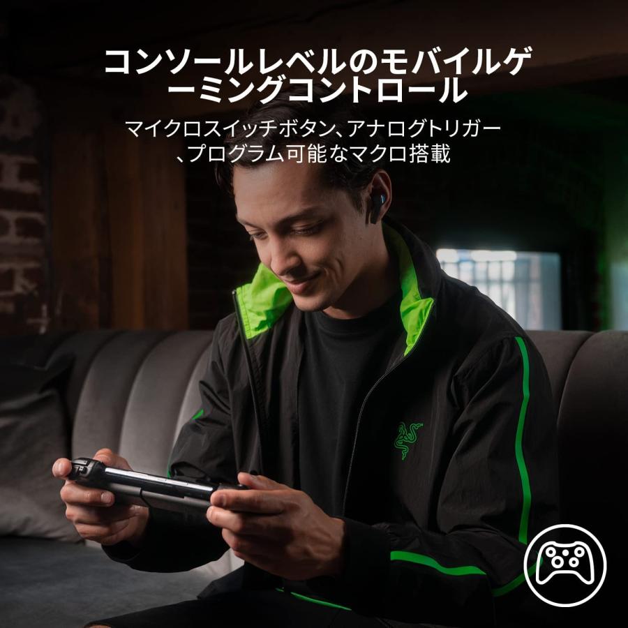 Razer レイザー Kishi V2 for Android モバイルゲーミングコントローラー USB Type-C コンソールレベルのコントロール フィットする伸縮式ブリッジ れいざー｜gamingcenterbygrapht｜02