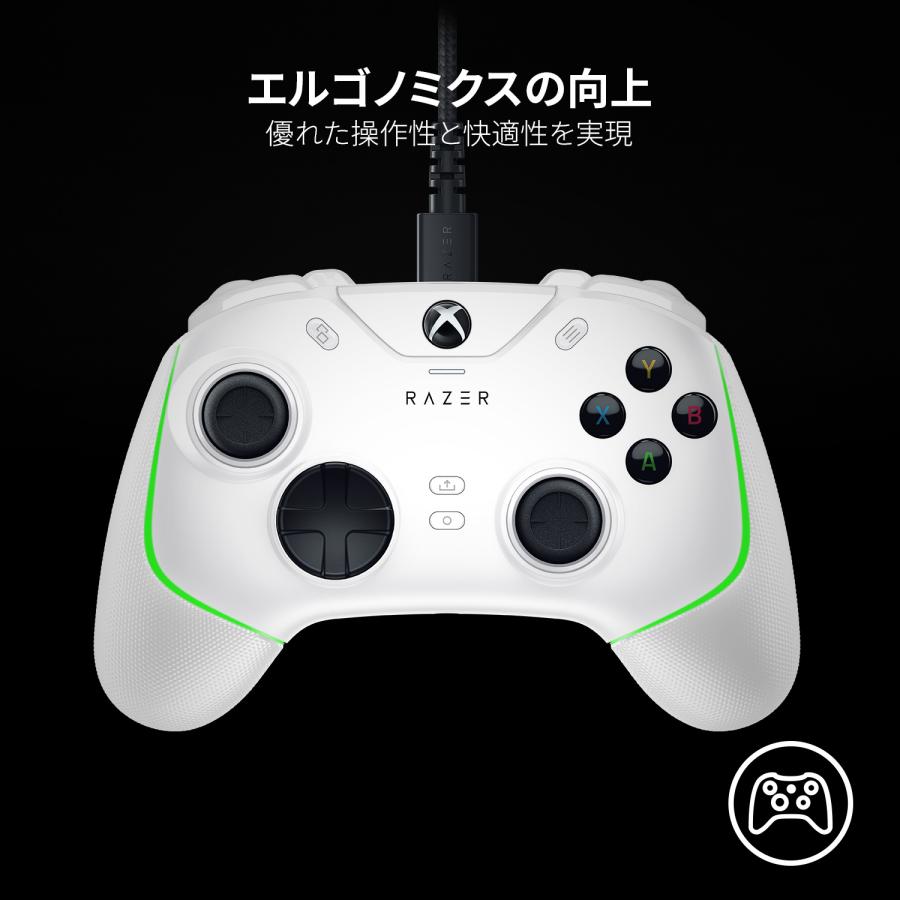 Razer レイザー Wolverine V2 Chroma(White) PC&XBOX用コントローラー メカタクタイルアクションボタンと方向キー 集中連射 れいざー｜gamingcenterbygrapht｜06