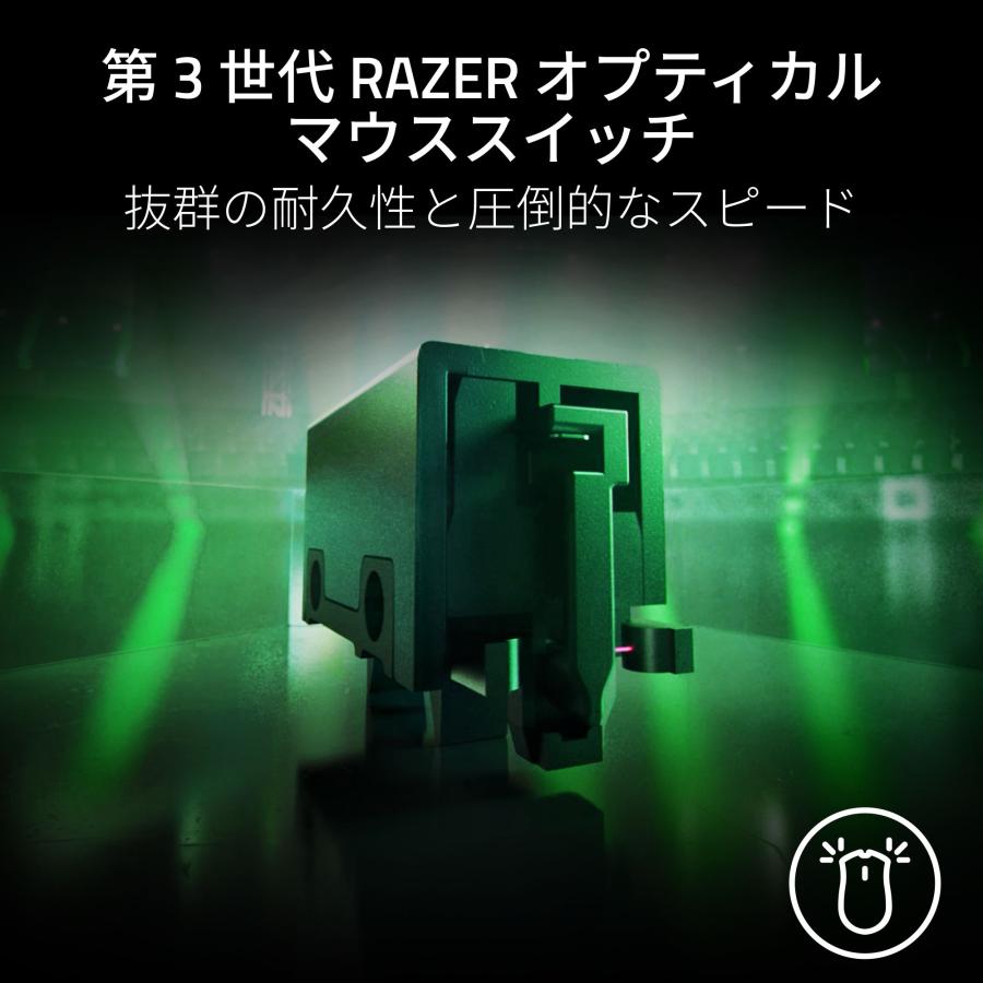 Razer Viper V3 Pro White Edition 55gの超軽量 第2世代 Razer Focus Pro オプティカルセンサー 35000DPI 高速無線 オプティカルマウススイッチ｜gamingcenterbygrapht｜06