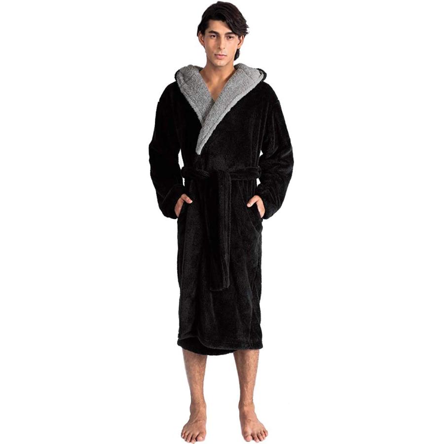 半額sale デヴィッド アーキー David ホテ ポケット付き 優しい肌触り ルームウェア 部屋着 耐寒性 フード付き メンズ ガウン バスローブ Archy 下着 靴下 部屋着 Oyostate Gov Ng