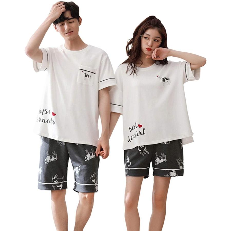 お気に入り 部屋着 ルームウェア おしゃれ 短パンツ 半袖 メンズ レディース 夏 綿100 2着セット カップル ペアパジャマ ご夫婦 プレ 記念日 結婚祝い 下着 靴下 部屋着 Www Cannalab Cl