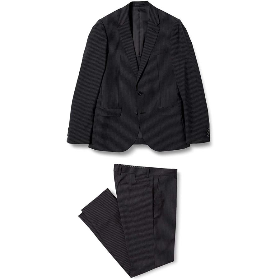 超可爱の タカキュー Taka Q 2ボタン レールストライプ 黒 スーツ メンズ 黒 Y5 日本サイズm相当 スーツ フォーマル Savannah Osc Com