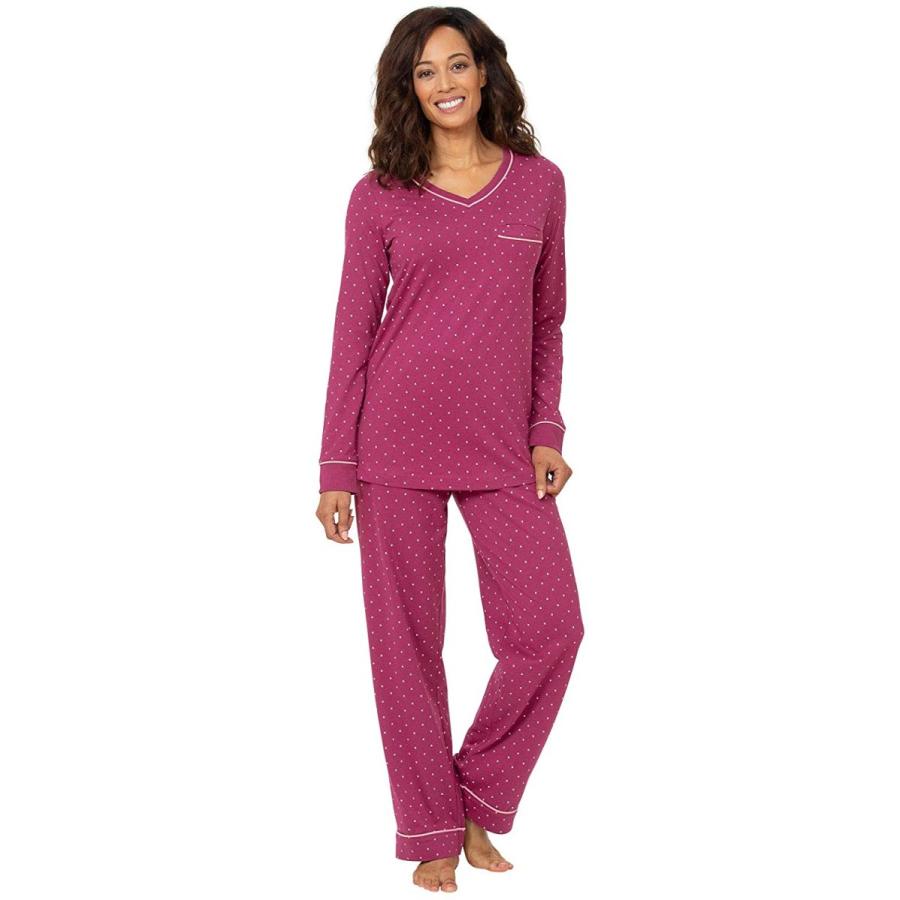 21年春の サイズ Us プルオーバー パジャマセット レディース コットンパジャマ Pajamagram Large ピンク カラー 下着 靴下 部屋着