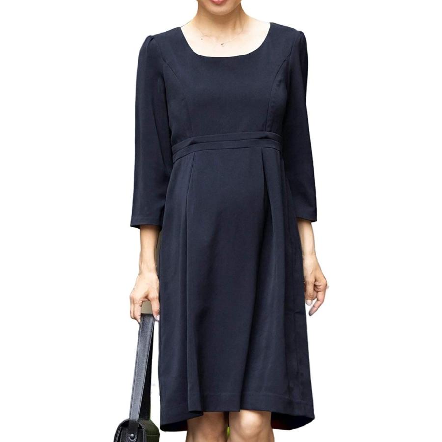 新製品情報も満載 Mommy Sweet マタニティ ネイビー M ひざ丈 フォーマル ワンピース 授乳服 インナー マタニティ下着 Www Reinnec Cl