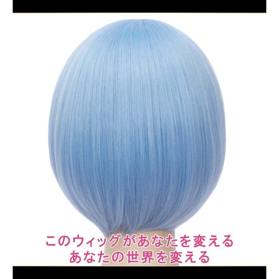 海外最新 Caseeden ケースエデン コスプレ ウィッグ Re ゼロから始める異世界生活 リゼロ レム ショート ライトブルー 水色 ホワイトメルチ 超目玉 Turningheadskennel Com
