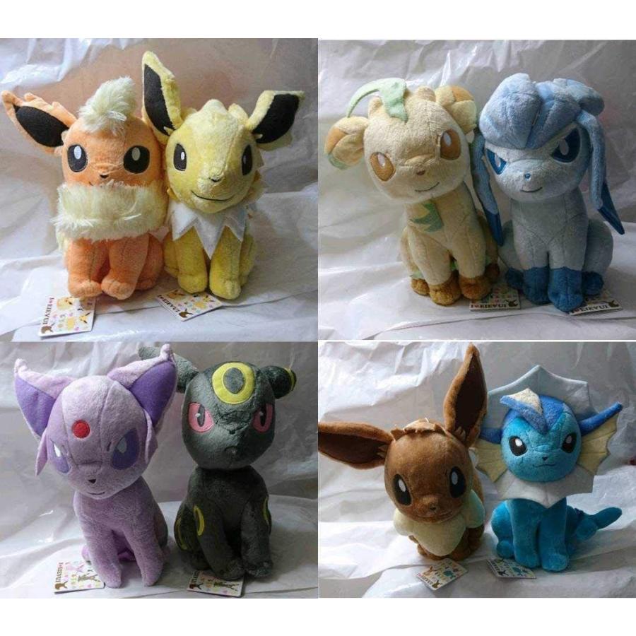 ラッピング無料 イーブ エーフィandブラッキー リーフィアandグレイシア Eievuiスーパーdxぬいぐるみブースターandサンダース Love 新品 タグ付きi おもちゃ Swastikboutiques Lk