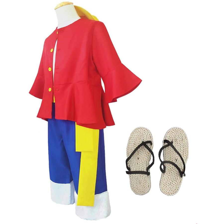 売れ筋ランキングも掲載中 ワンピース 大人用 Cosplay コスチューム 変装 仮装 衣装 コスプレ衣装 靴 草履 麦わら帽子 ルフィ モンキー D ルフィ Onepiece コスチューム衣装
