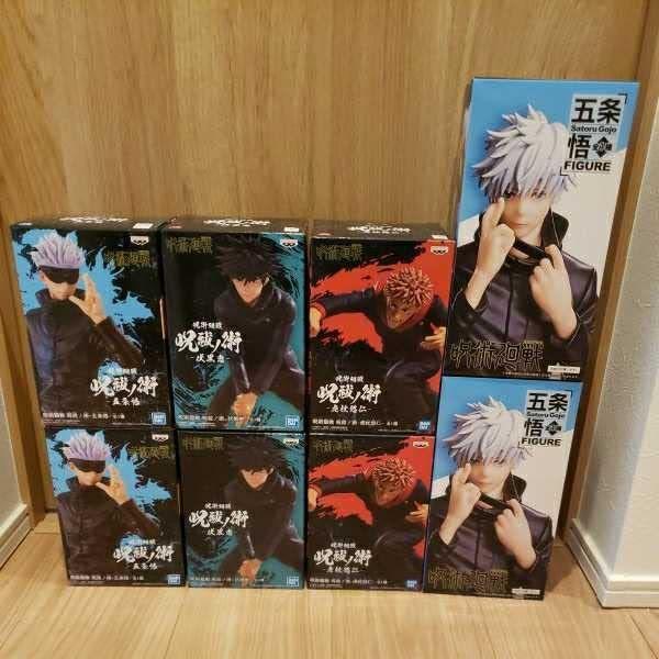 呪術廻戦 フィギュア 8体セット 呪祓ノ術 虎杖悠仁 伏黒恵 五条悟 Taito 超格安価格