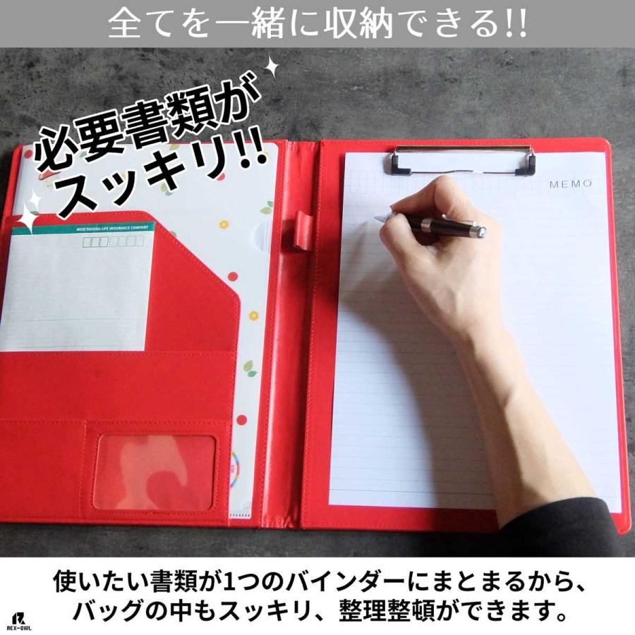 クリップボード a4 バインダー おしゃれ バインダーケース 二つ折り _ クリップ ボード CBー01 _｜ganbalzo｜09