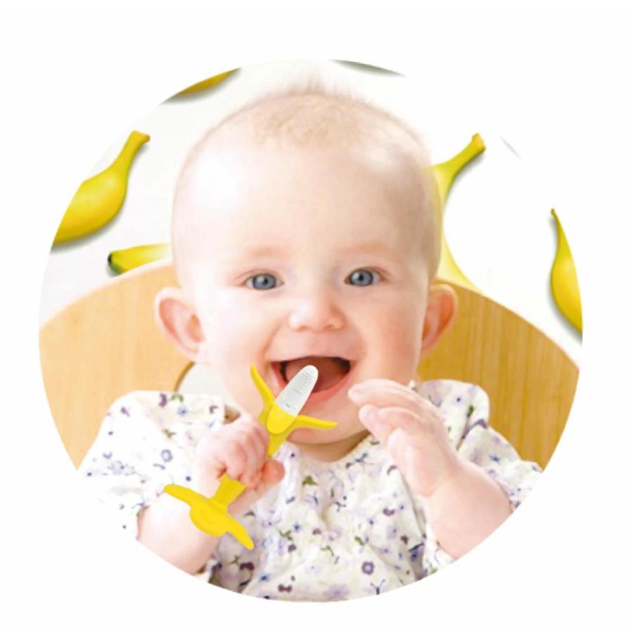 エジソン 歯固め 歯がため 21年春の バナナ 赤ちゃん おもちゃ おしゃぶり かみかみ かわいい ベビー ベビー用品 練習 幼児 Edison Edison Banana 知育 0歳