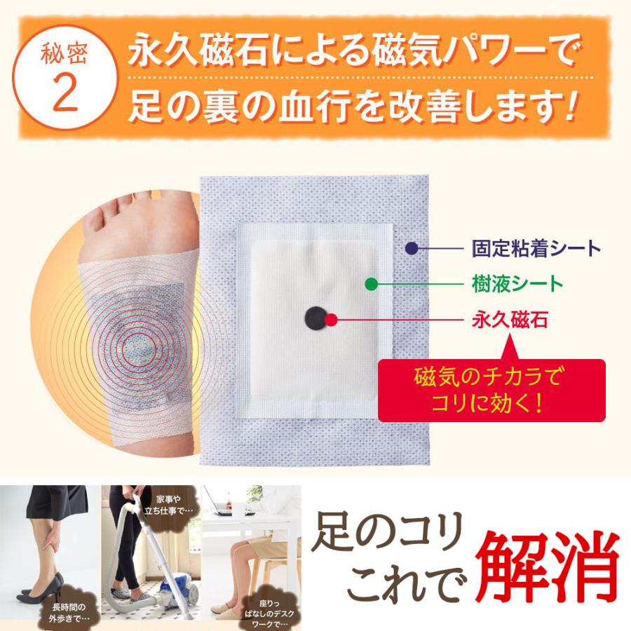 磁気パワー樹液シート 足裏樹液シート 足裏 足裏シート 送料無料 磁気