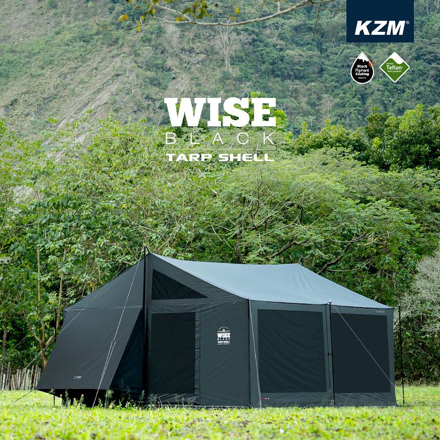 大型テント テント キャンプ ファミリー 家族 4人用 5人用 4〜5人用 アウトドア キャンプ用品 4人用 5人用 ワイズブラックタープシェル  (kzm-k20t3t003) :kzm-k20t3t003:nopinopi 通販 