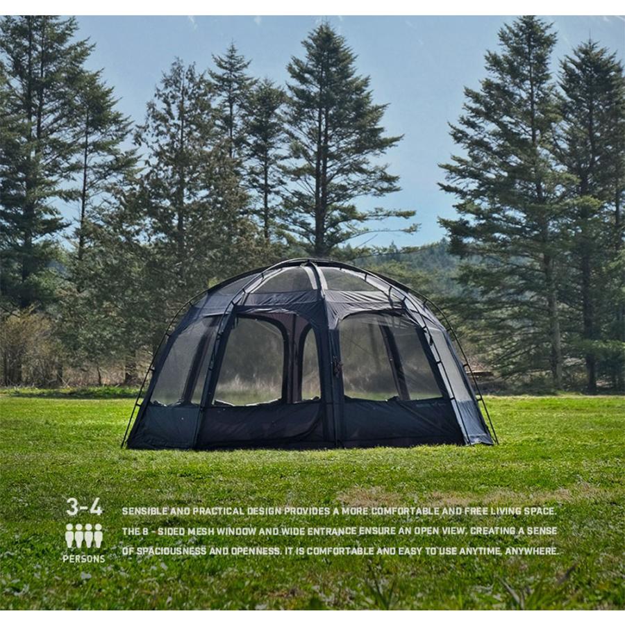 KZM OUTDOOR ビバドームシェルタープライム ブラック 改良版 KZM OUTDOOR ビバドームシェルタープライム ブラック 改良版