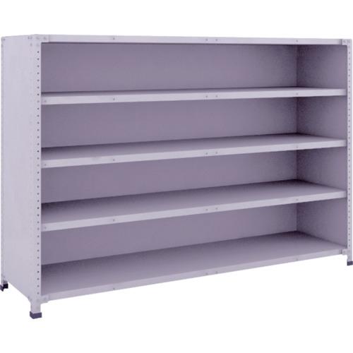 ＴＲＵＳＣＯ 軽量１５０型背側板付棚 １８００Ｘ４５０ＸＨ１２００ ５段 TLA46S-25 1台