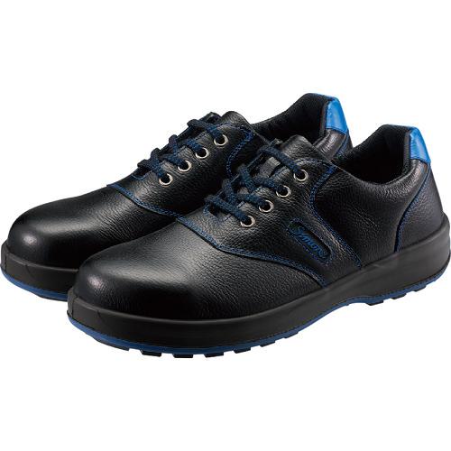 （株）シモン　シモン　安全靴　1足　短靴　２４．０ｃｍ　ＳＬ１１−ＢＬ黒／ブルー　SL11BL-24.0
