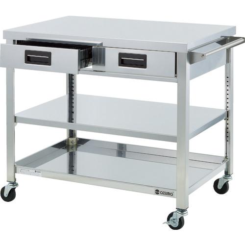 azuma⁄東製作所 ステンレス製縦型引出し付作業台 1200×600×800