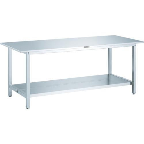 ＴＲＵＳＣＯ オールステンレス作業台 １５００×７５０×Ｈ７４０ （下棚２枚付・ＳＵＳ３０４） 1台
