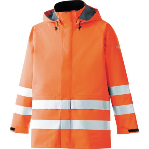 ミドリ安全　雨衣　レインベルデＮ　高視認仕様　３Ｌ　上衣　蛍光オレンジ　RAINVERDENUEOR3L　1着