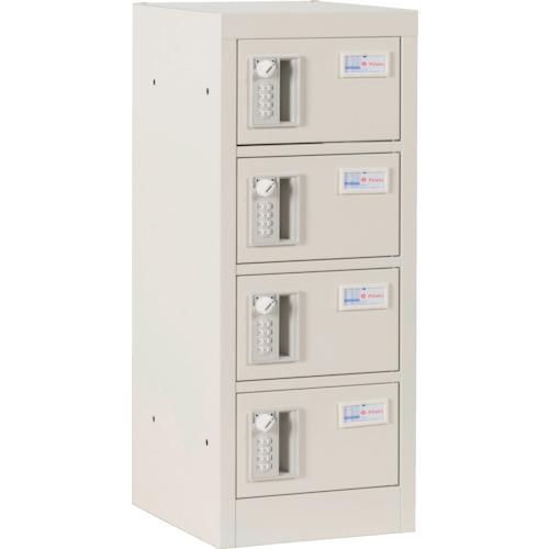 （株）仁張工作所　仁張　貴重品ロッカー（１列４段）暗証番号錠　TS-014A　1台