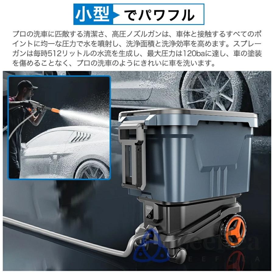 高圧洗浄機 最新発売 タンク式 コードレス 充電式 デュアルバッテリー電源 業務用 家庭用 30L 吐出圧力12MPa 限定セール 軽量 3段階調整 洗車 水圧 クリーナー 洗車機 水道不要 掃除 高圧洗浄機 タンク式 コードレス 充電式 タンク式高圧洗浄機 電動