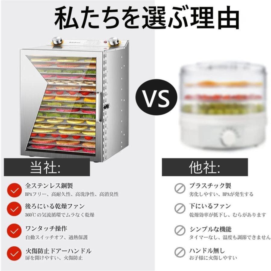 フードドライヤー 食品乾燥機 6~18層 大容量 ドライフード 野菜