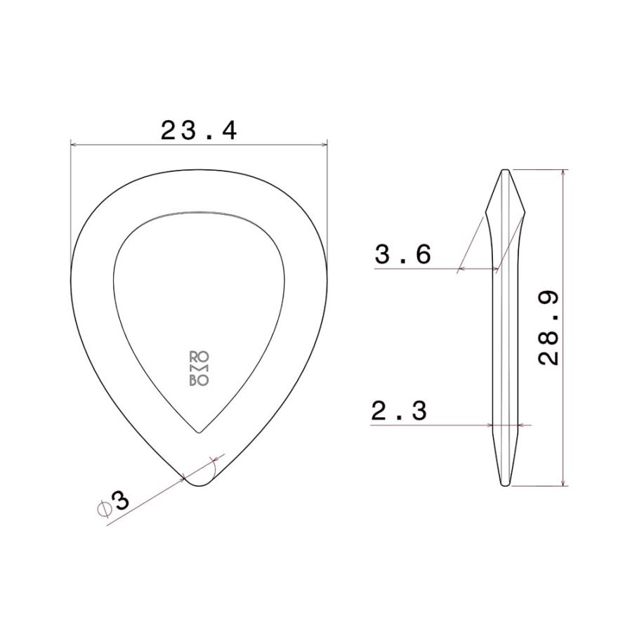 ROMBO ピック Jade Pick-2.3mm g-black｜gandgmusichotline｜02