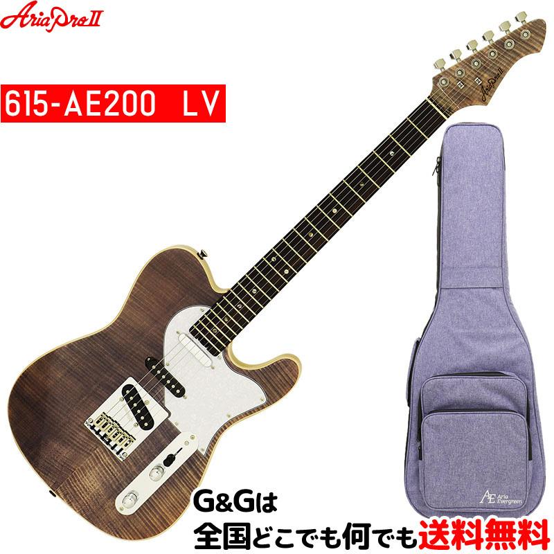 送料込み⭐️新品⭐️AriaProⅡ⭐️ 615-AE200 LV入荷‼️ ARIA（アリア） エレキギター おしゃれなギグバッグも付きます