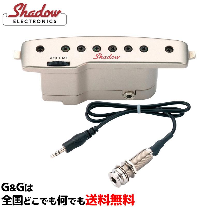 SHADOW アクティブ・サウンドホール・ピックアップ (ハムバッカー) エンドピンジャック(有線テレビ付)  ゴールド SH-145G S.GOLD Prestige ピックアップ-楽器、手芸、コレクション-ギター、ベース用パーツ